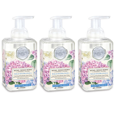 Wild Hydrangea Foaming Hand Soap 3-Pack