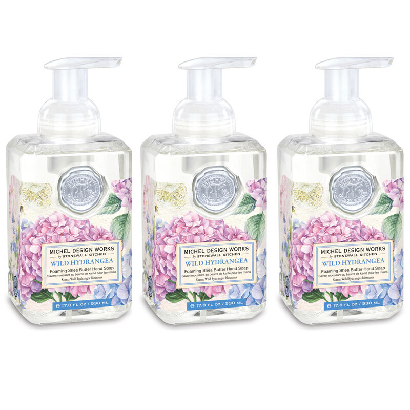 Wild Hydrangea Foaming Hand Soap 3-Pack