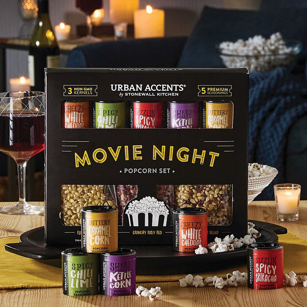 Urban Accents Movie Night Popcorn Set - Snack Gift - Stonewall Kitchen