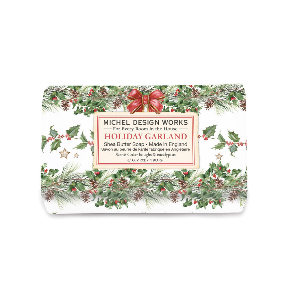 Holiday Garland Medium Bath Soap Bar