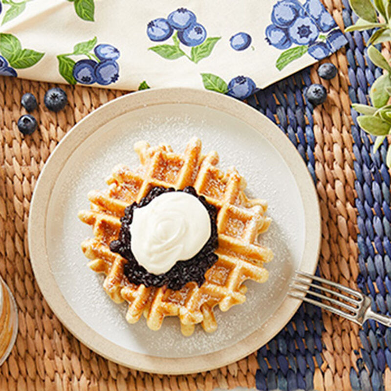 Maine Blueberry & Cream Waffles