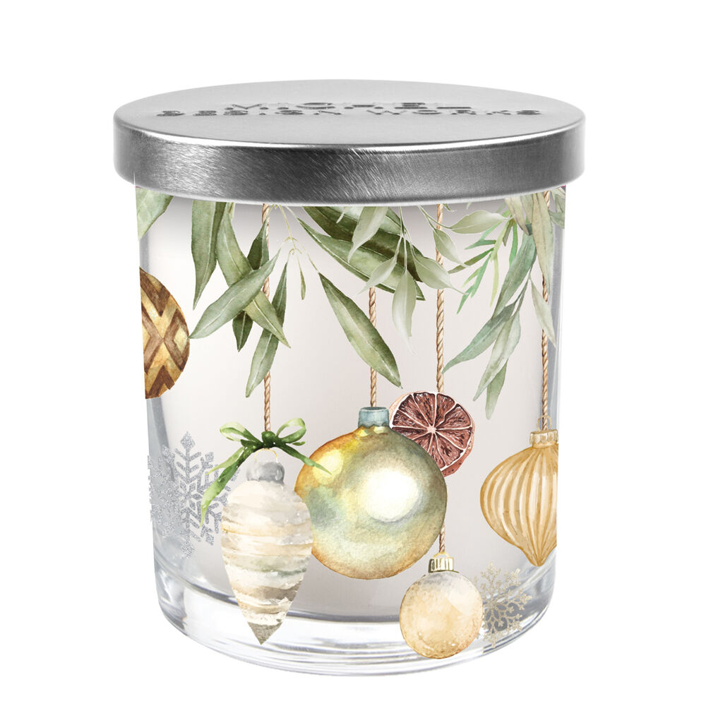 Peace On Earth Decorative Glass Candle