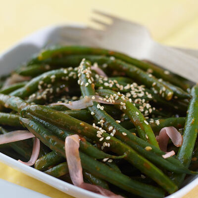 Green Beans with Peanut Sauce