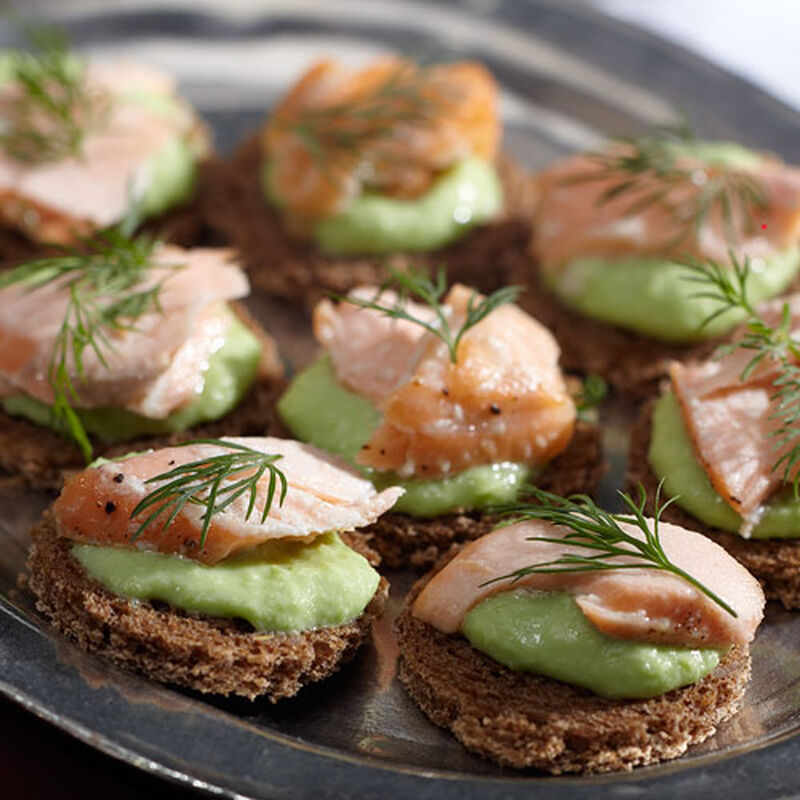 Mini Salmon Wasabi Appetizers