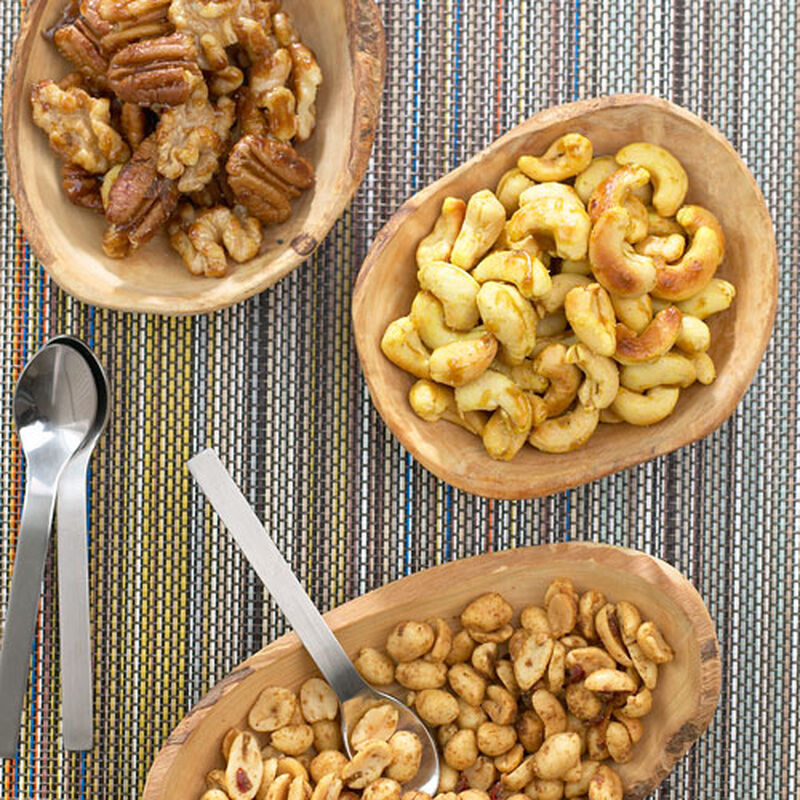 Warm Rosemary Flavored Cocktail Nuts