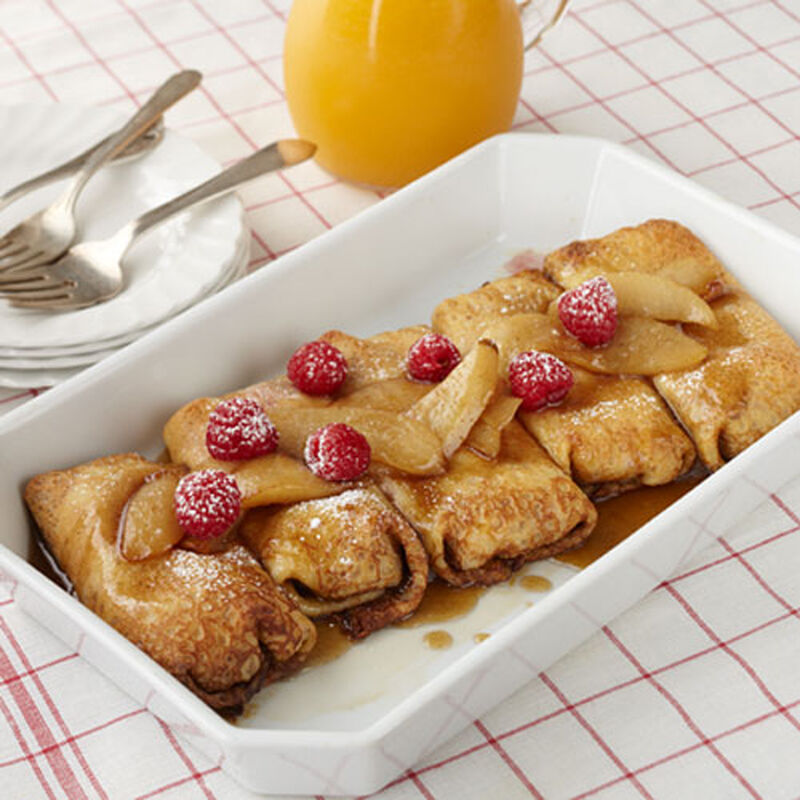 Raspberry Pear Crepes