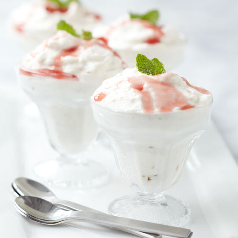 Raspberry Peach Champagne Mousse
