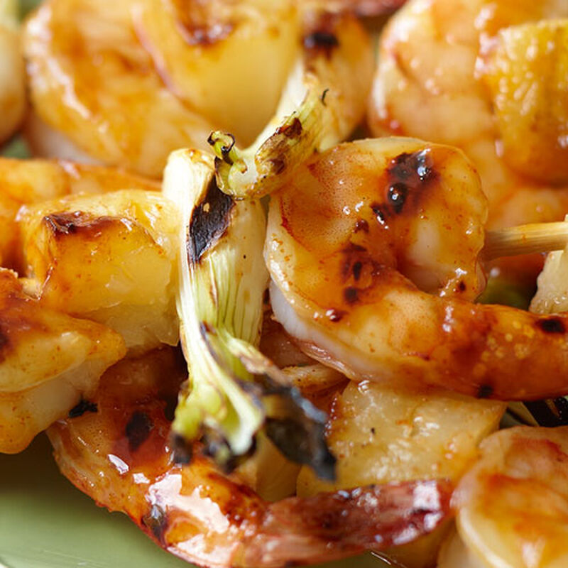 Honey Barbecue Grilled Shrimp