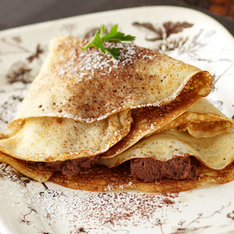 Coconut Chocolate Crepes