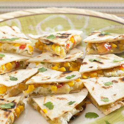 Goat Cheese and Green Chile Quesadillas