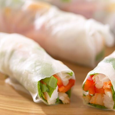 Shrimp Summer Rolls with Two Sauces