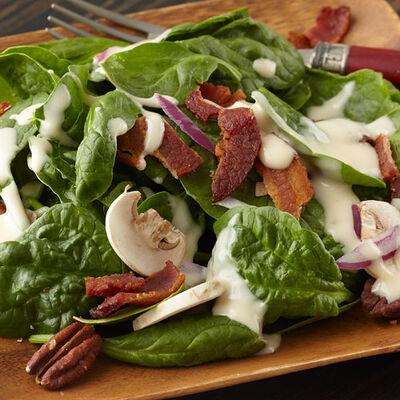 Spinach Salad with Bacon & Pecans