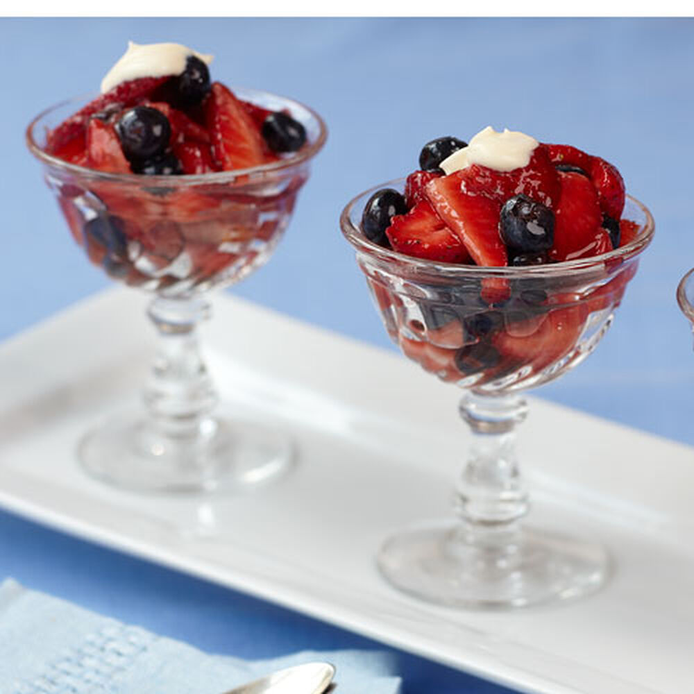 Mixed Berries with Crème Fraiche