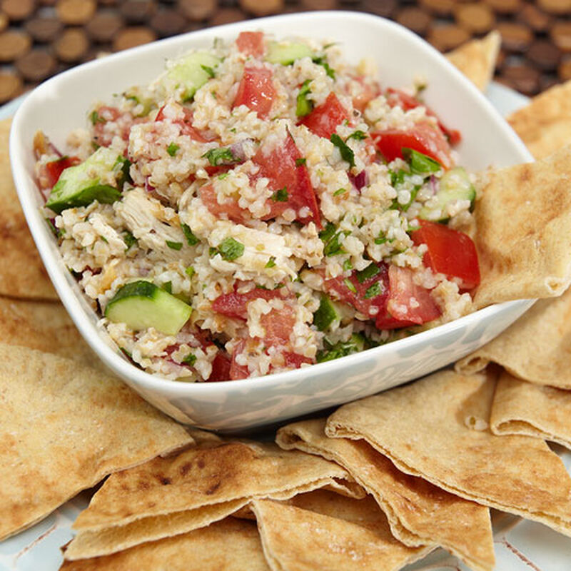 Chicken and Cucumber Tabbouleh Salad