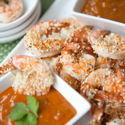 Sesame Shrimp with Dipping Sauce