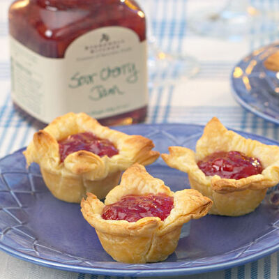 Cherry Cheesecakes in Puff Pastry