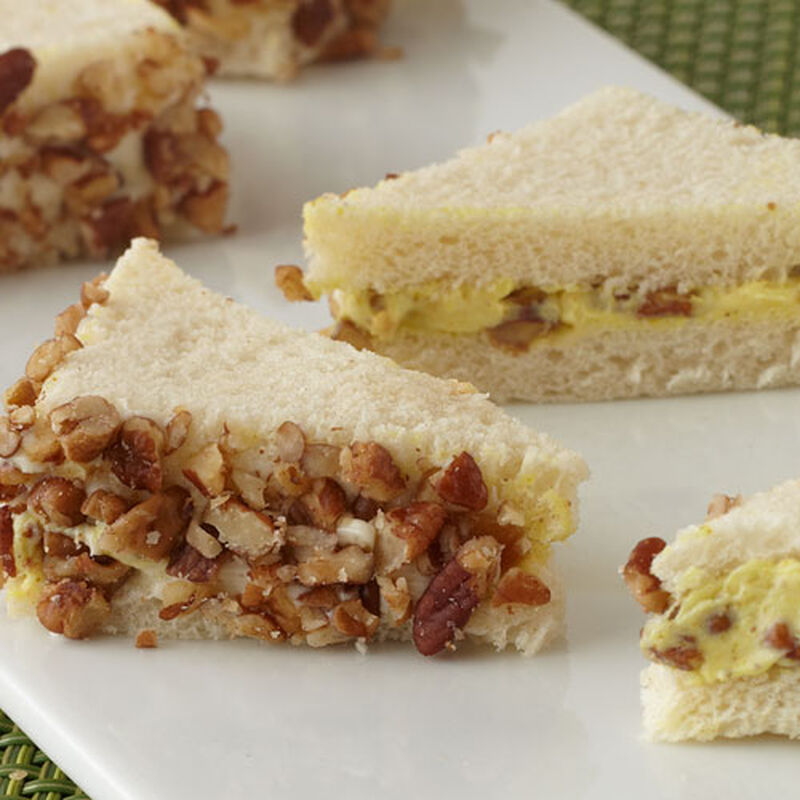 Curried Cream Cheese and Chutney Party Sandwiches