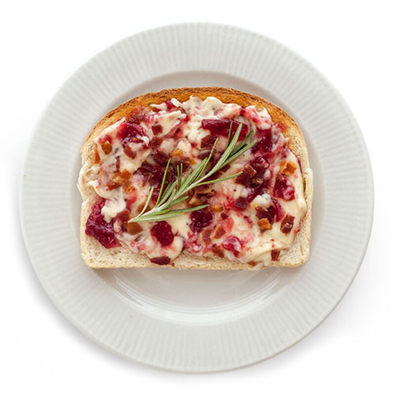Bacon Cranberry & Brie Toast