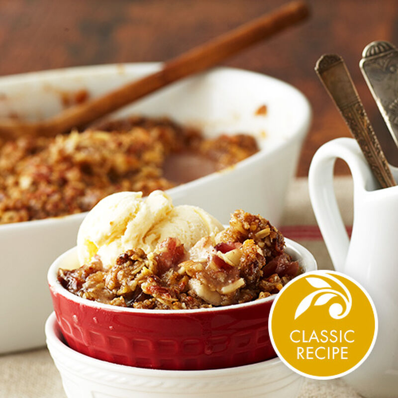 Apple Cheddar Crisp with Orange Cranberry Marmalade Topping