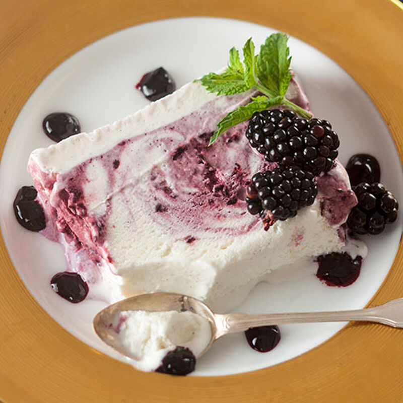 Marbleized Black Raspberry and Vanilla Ice Cream