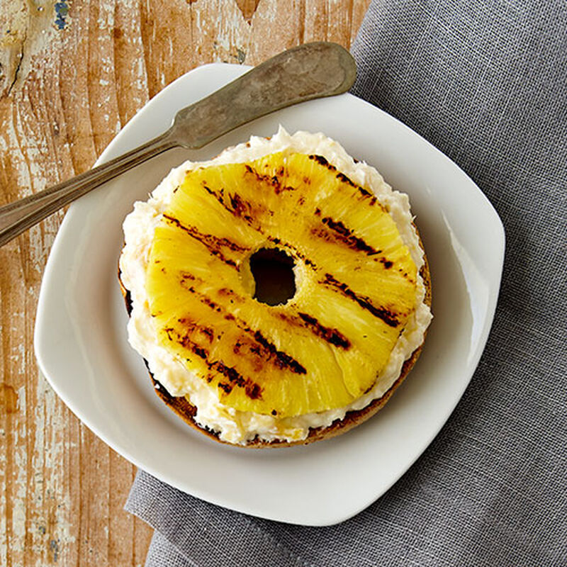 Tropical Cream Cheese topped with Grilled Pineapple
