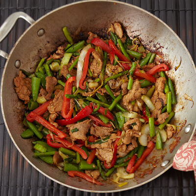 Sriracha Teriyaki Stir Fried Pork