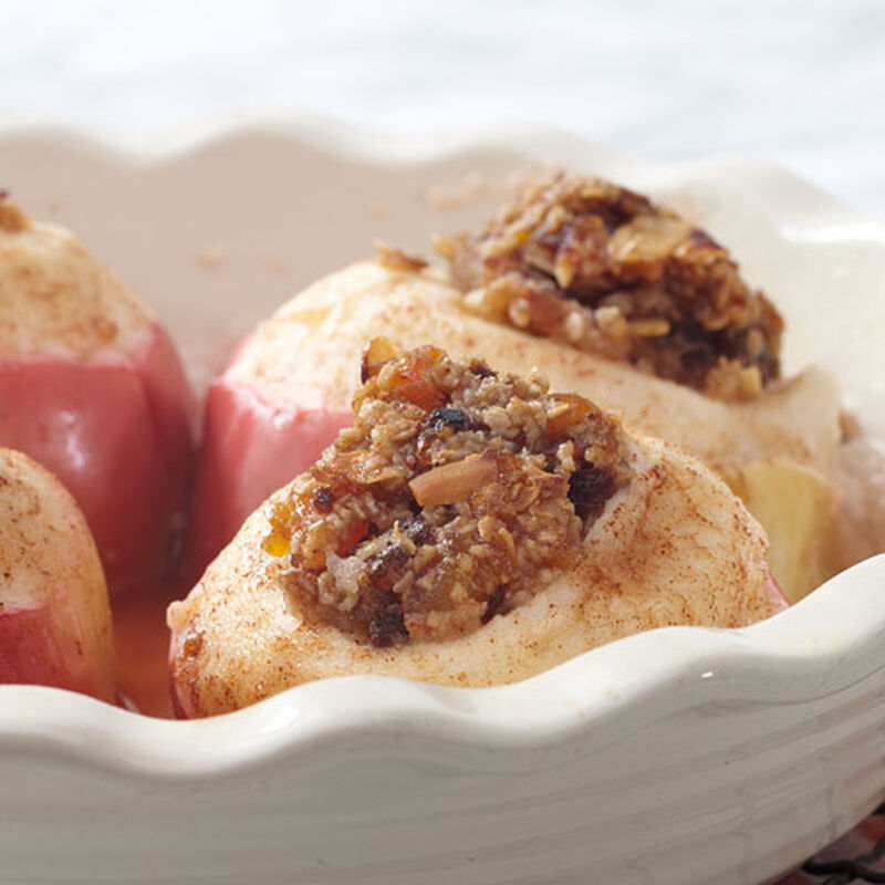 Baked Apples with Oat Stuffing