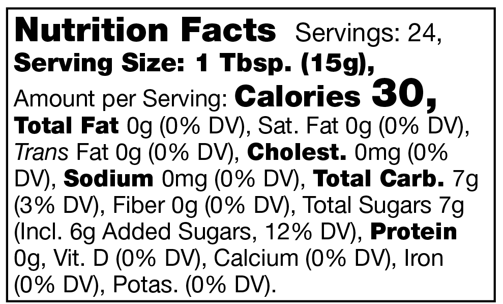 Product nutrion image