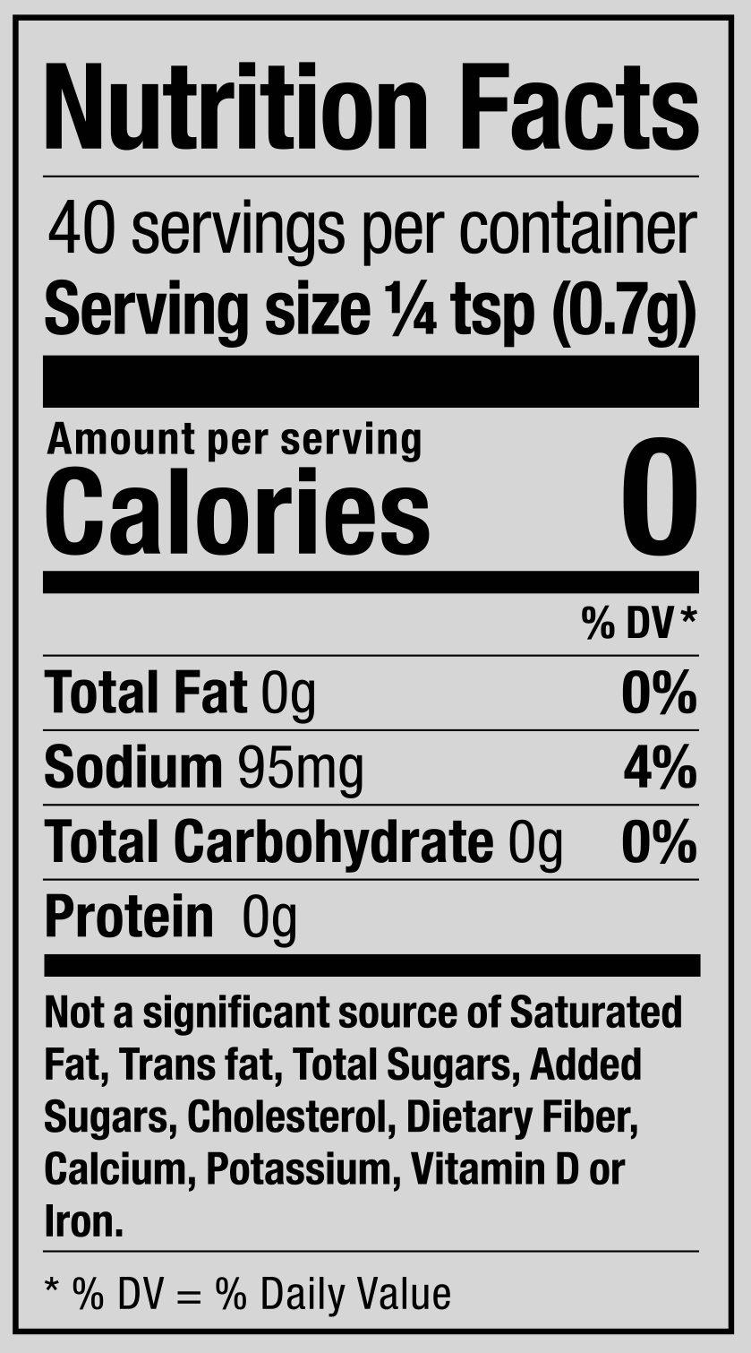 Product nutrion image