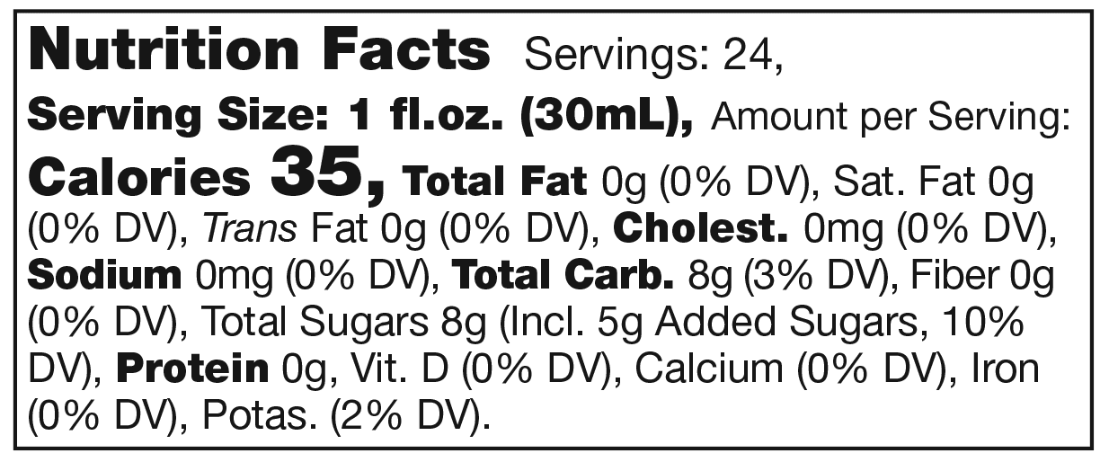 Product nutrion image