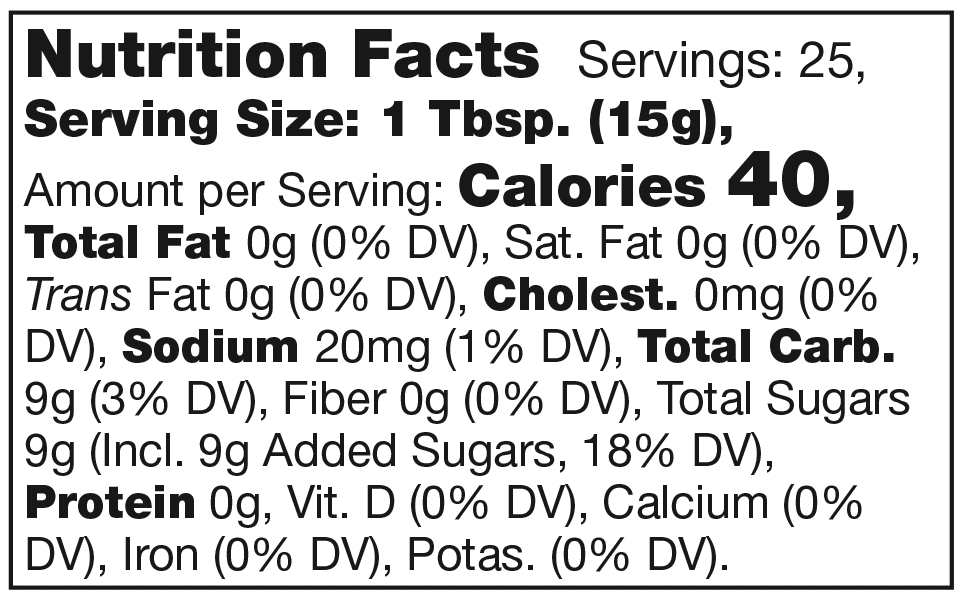 Product nutrion image