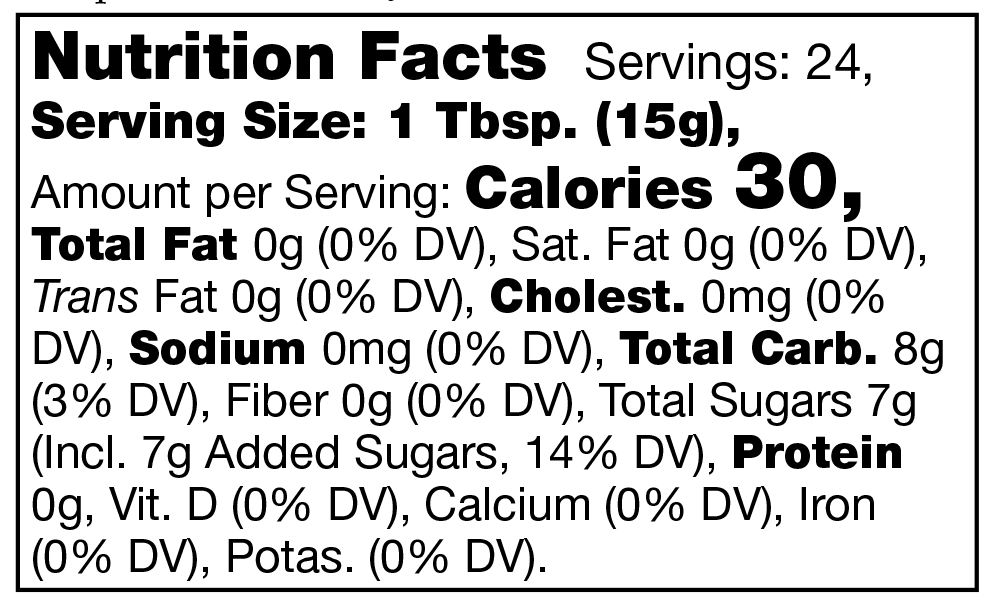 Product nutrion image