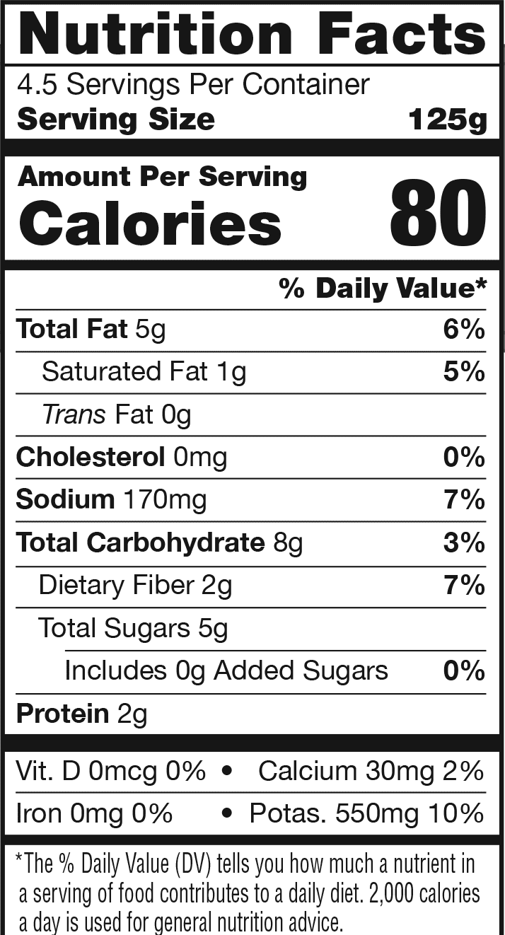 Product nutrion image