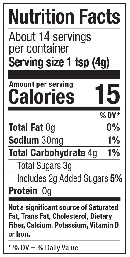 Product nutrion image