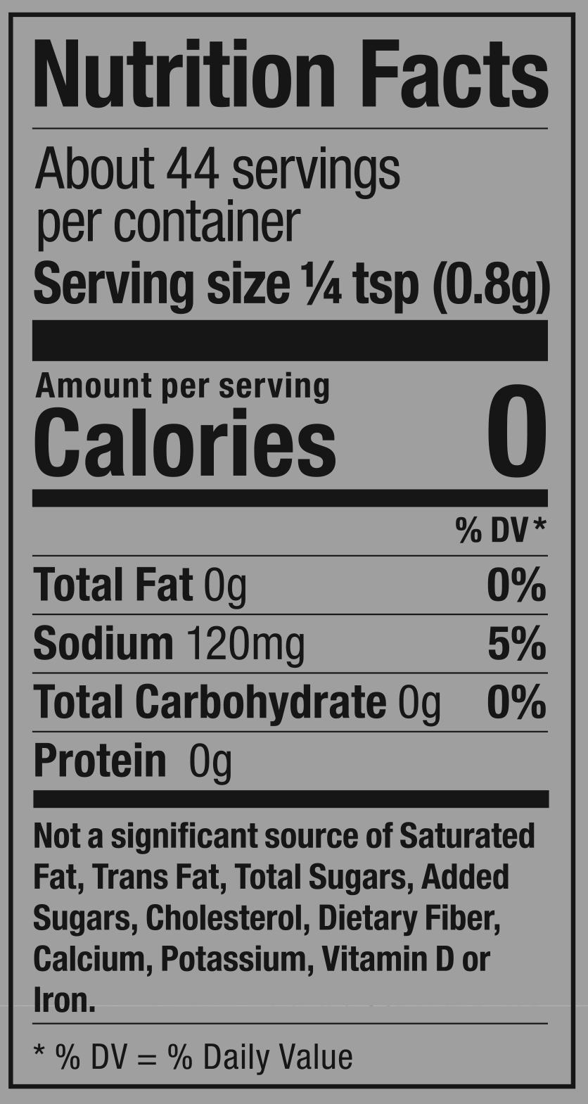 Product nutrion image