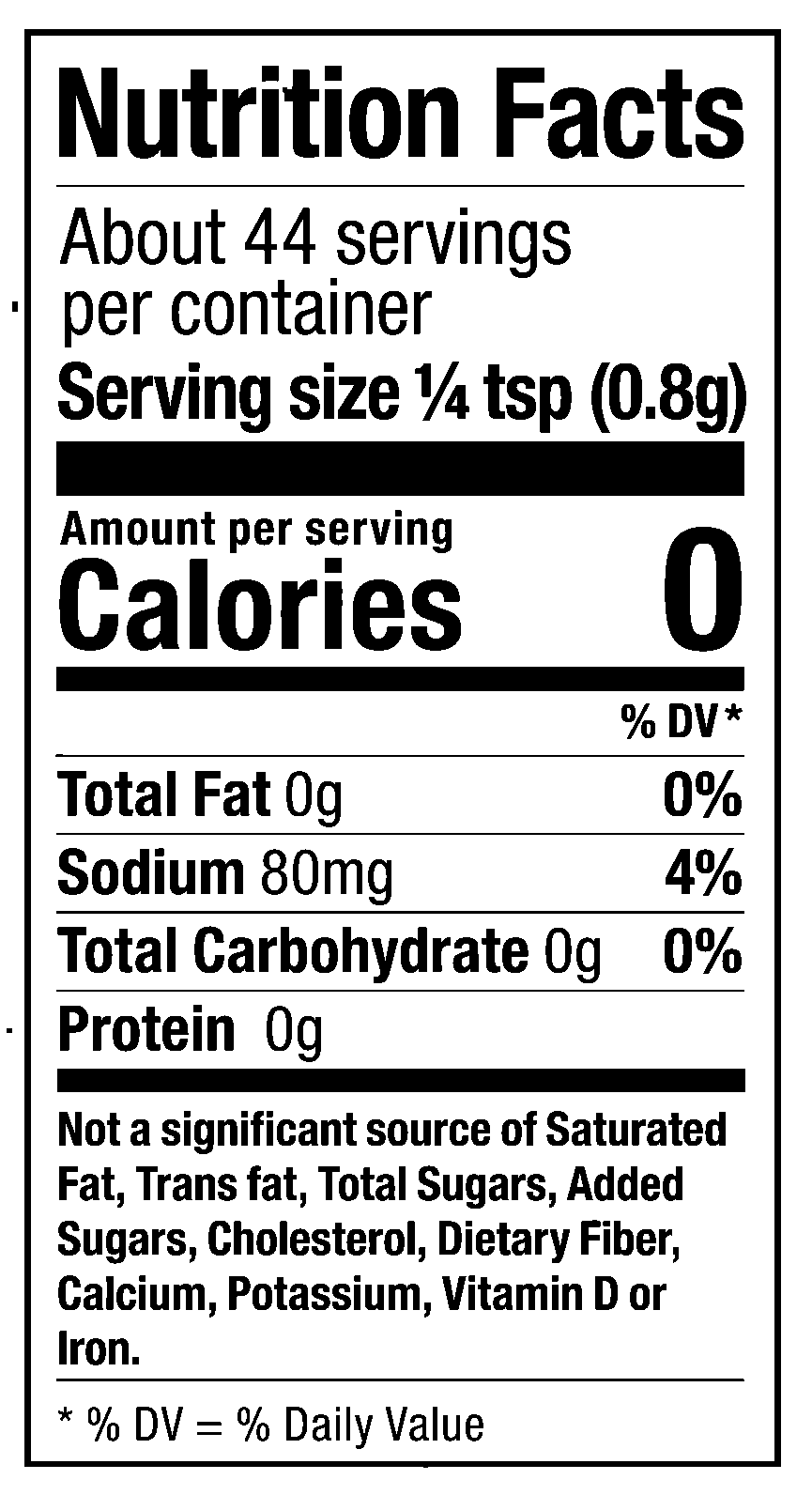 Product nutrion image