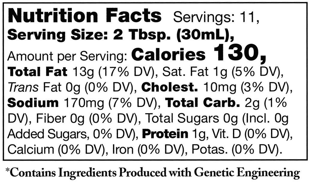 Product nutrion image