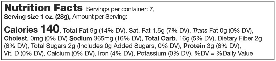 Product nutrion image