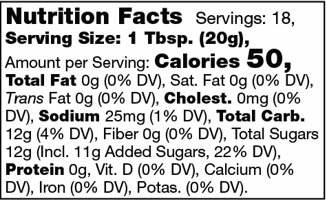 Product nutrion image