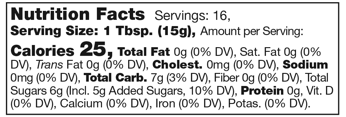 Product nutrion image