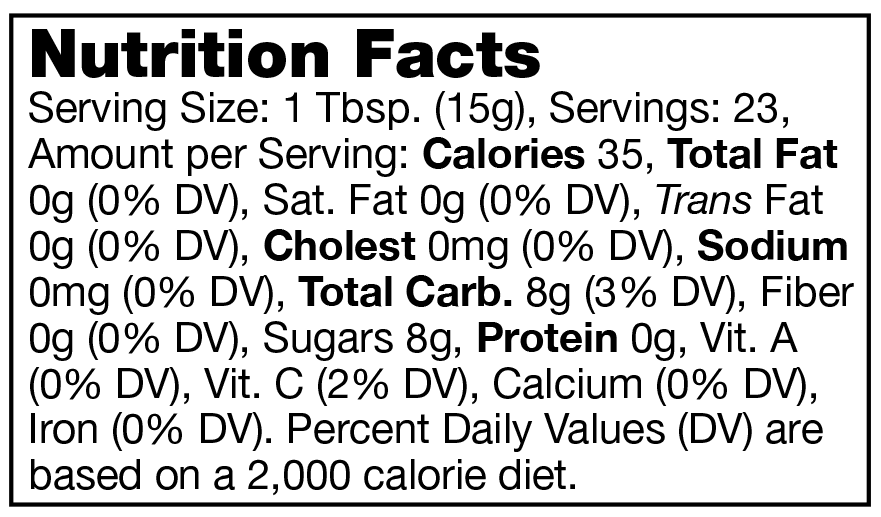 Product nutrion image