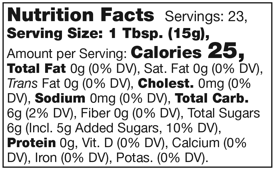 Product nutrion image