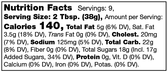 Product nutrion image