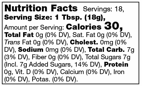 Product nutrion image