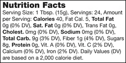 Product nutrion image