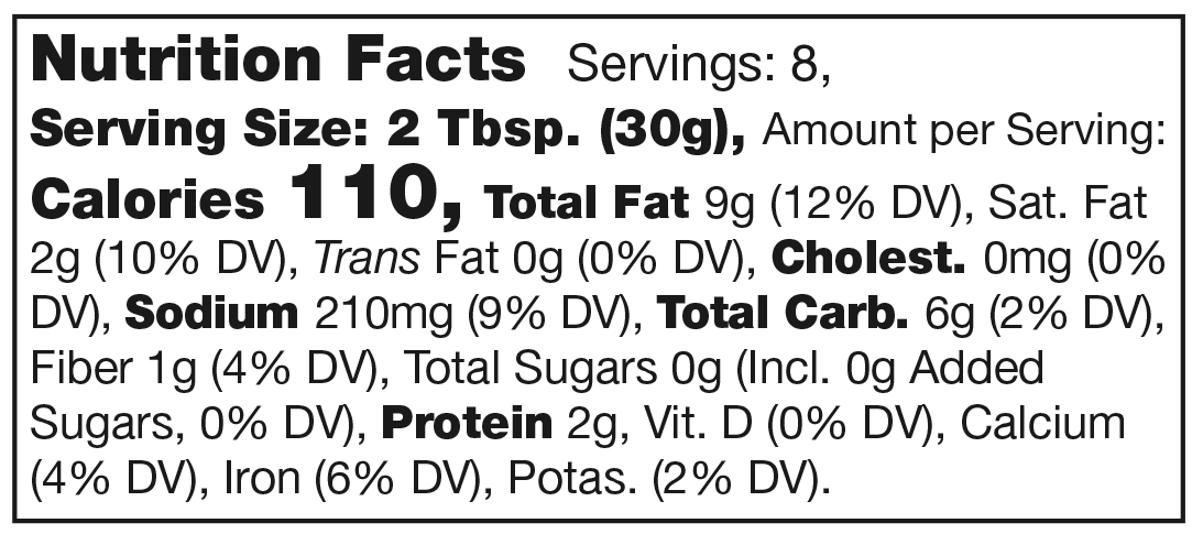 Product nutrion image