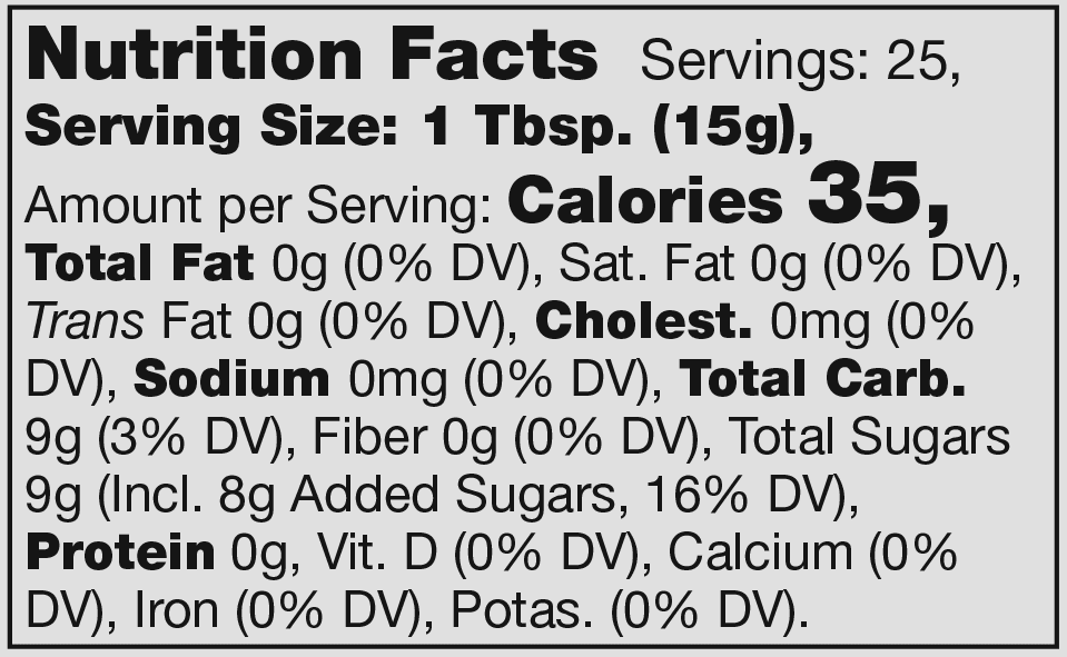 Product nutrion image