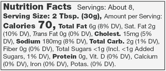 Product nutrion image