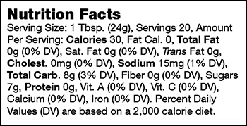 Nutrional Info