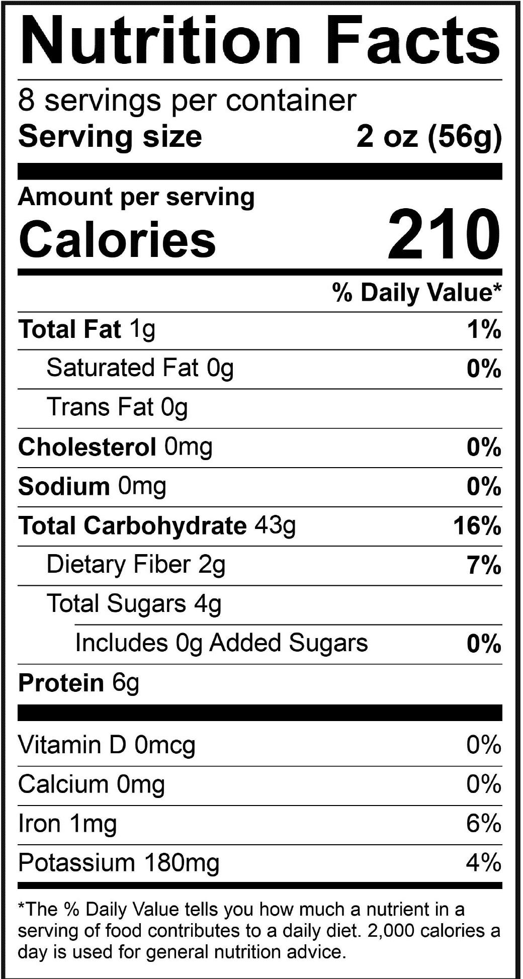 Product nutrion image